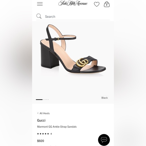 Gucci sandal Heel size 39 , my shoe size is a 8 to 8 1/2 in women's & they fit - Picture 15 of 15